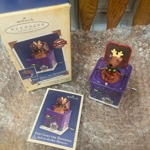 Hallmark Keepsake Ornament - Reindeer 2005 3rd in series new in box. 📦